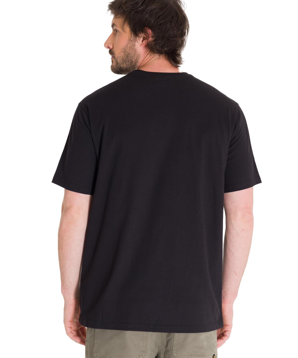 Polera Manga corta Casual Hombre CATERPILLAR LOGO TEE Negro CAT