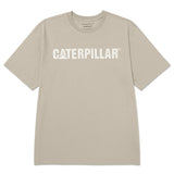 Polera Manga Corta Hombre Caterpillar Logo Tee Beige/Crudo