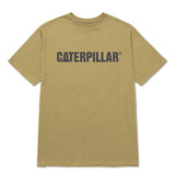 Polera Manga Corta Hombre Caterpillar Logo Tee Café