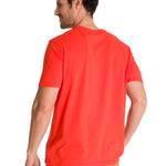 Polera Manga Corta Hombre Logo Caterpillar Rojo CAT