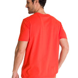 Polera Manga Corta Hombre Logo Caterpillar Rojo CAT