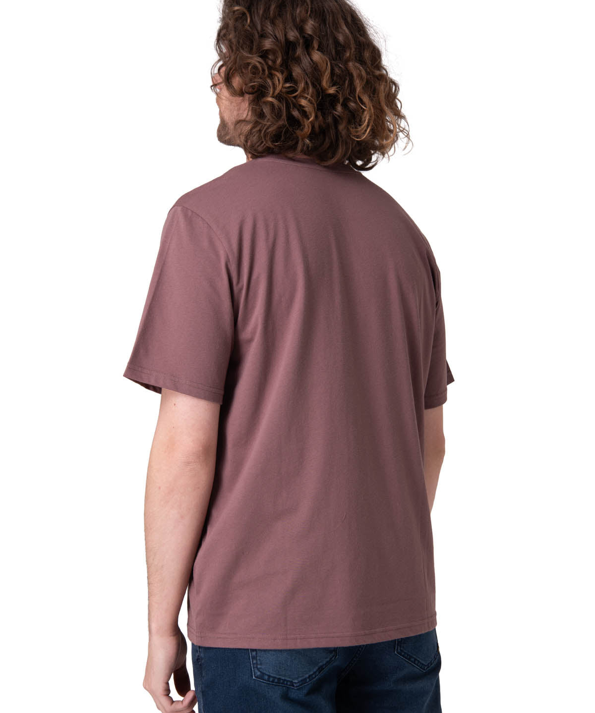 Polera Manga Corta Hombre Caterpillar Logo Tee Café