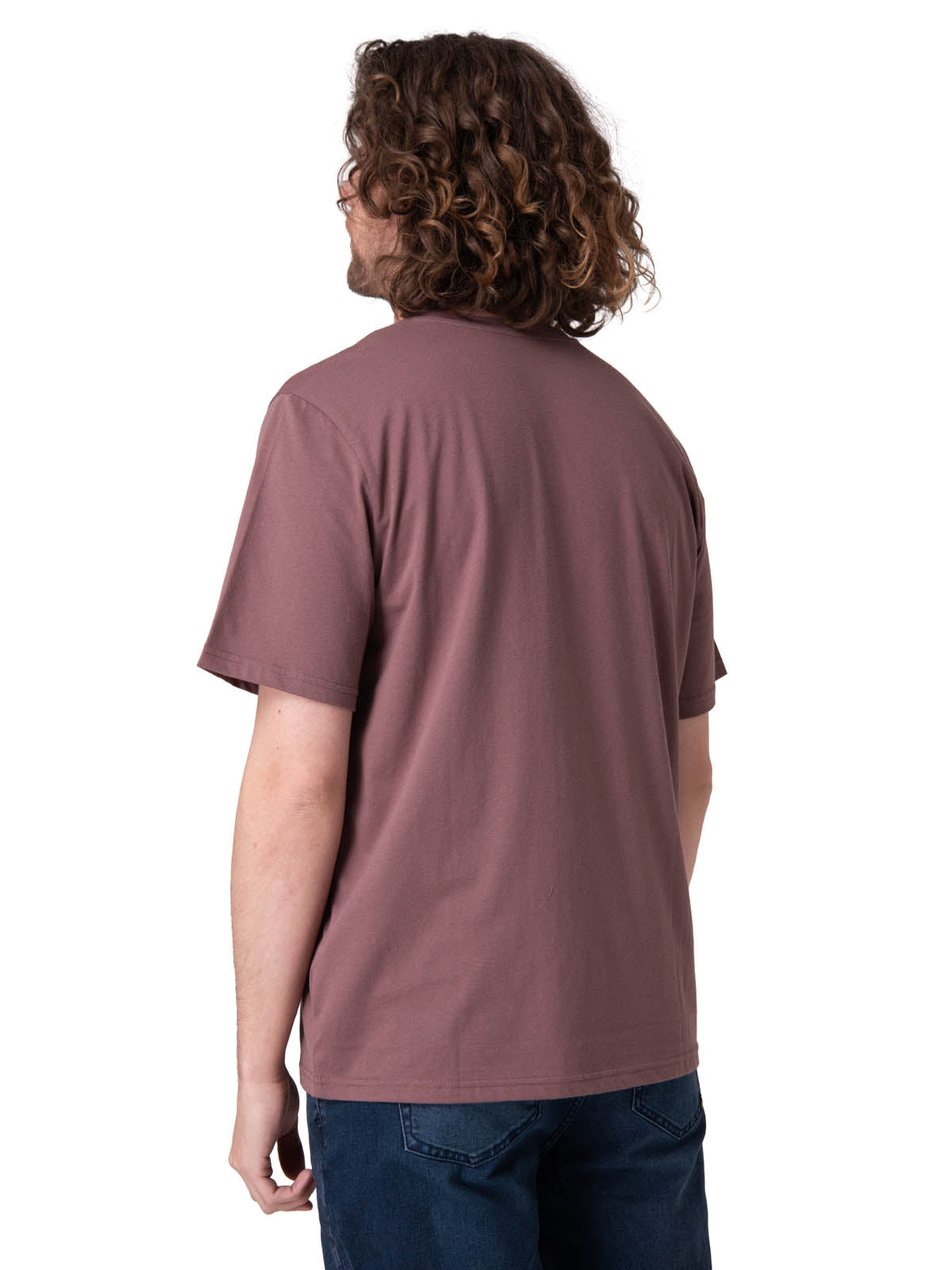 Polera Manga Corta Hombre Caterpillar Logo Tee Café