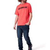 Polera Manga Corta Hombre Caterpillar Logo Tee Rojo