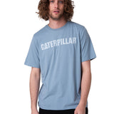 Polera Manga Corta Hombre Caterpillar Logo Tee Celeste