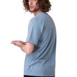 Polera Manga Corta Hombre Caterpillar Logo Tee Celeste