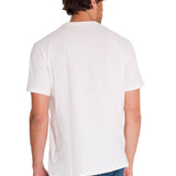 Polera Manga Corta Hombre Logo Caterpillar Blanco Cat