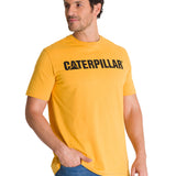 Polera Manga Corta Hombre Logo Caterpillar Amarillo CAT