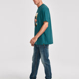 Polera Manga corta Casual Hombre KIDULT GRAPHIC TEE 3 Azul CAT