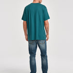 Polera Manga corta Casual Hombre KIDULT GRAPHIC TEE 3 Azul CAT