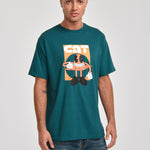 Polera Manga corta Casual Hombre KIDULT GRAPHIC TEE 3 Azul CAT