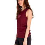 Polera Sin manga Casual Mujer CATERPILLAR LOGO TEE TANK Rojo CAT