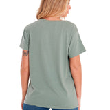 Polera Manga corta Casual Mujer CREW GRAPHIC TEE 1 Verde CAT