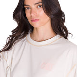 Polera Manga Corta Mujer Boxy Amarillo Cat
