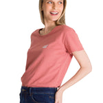 Polera Manga Corta Mujer Logo Terracota CAT