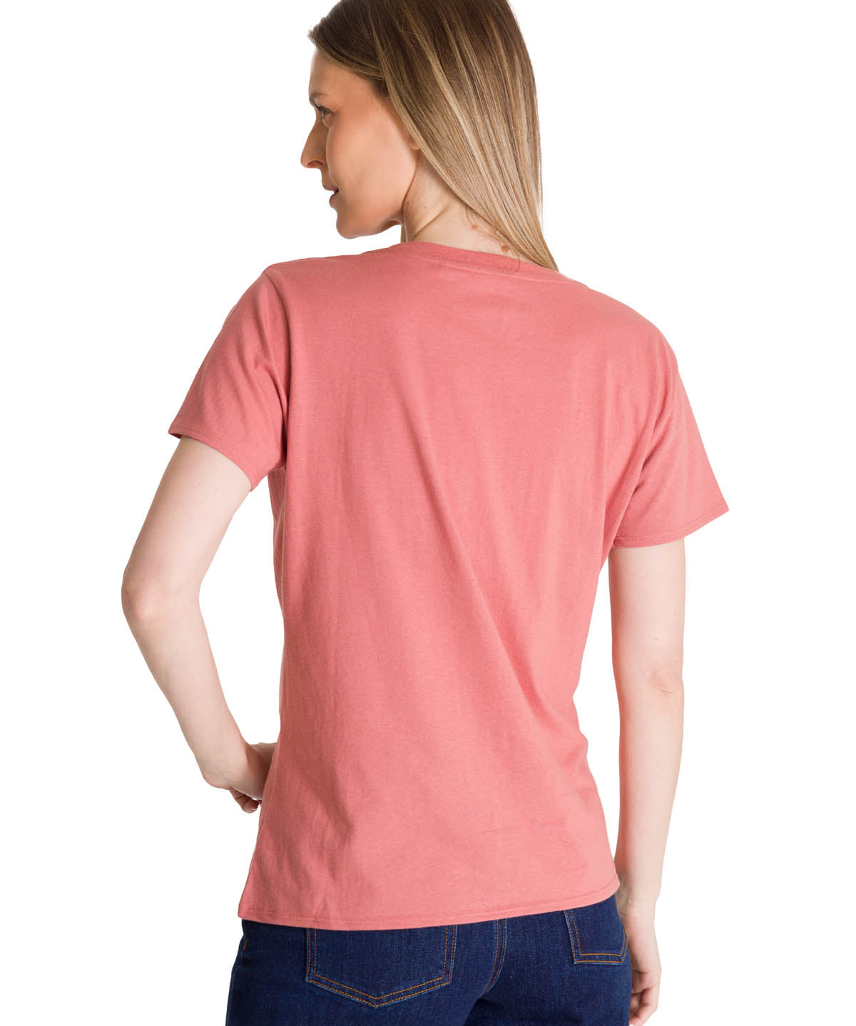 Polera Manga Corta Mujer Logo Terracota CAT