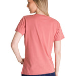 Polera Manga Corta Mujer Logo Terracota CAT