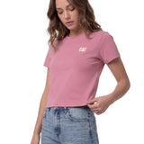 Polera Manga Corta Mujer Logo Rosa CAT
