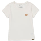 Polera Manga Corta Mujer CAT Logo Tee - Vainilla