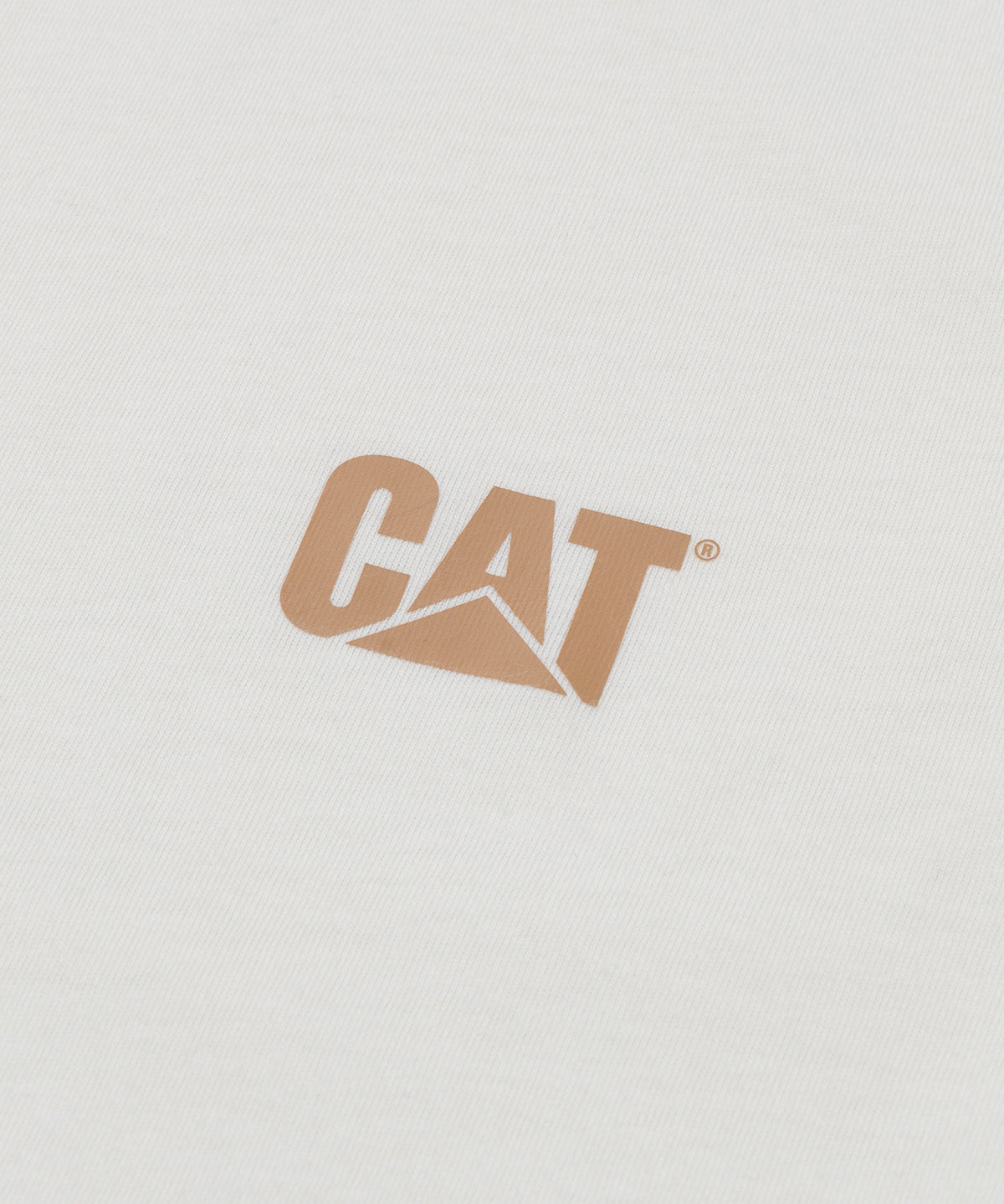 Polera Manga Corta Mujer CAT Logo Tee - Vainilla