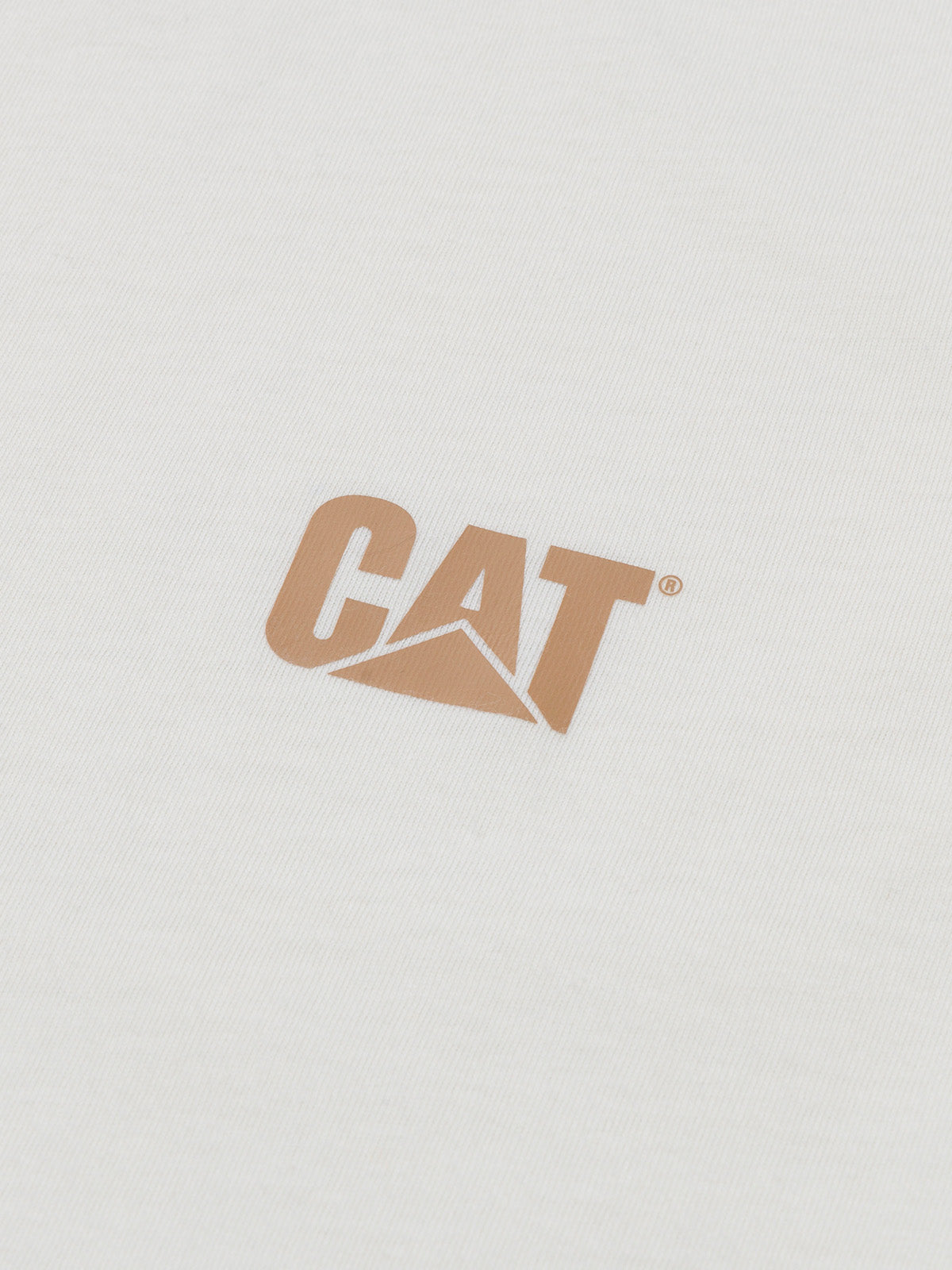 Polera Manga Corta Mujer CAT Logo Tee - Vainilla