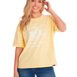 Polera Manga corta Casual Mujer BOXY HEAVYWEIGHT GRAPHIC TEE 1 Amarillo CAT