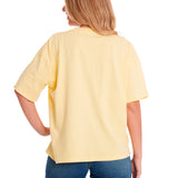 Polera Manga corta Casual Mujer BOXY HEAVYWEIGHT GRAPHIC TEE 1 Amarillo CAT