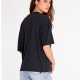 Polera Manga corta Casual Mujer BOXY NOVELTY TEE 2 Negro CAT