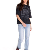 Polera Manga corta Casual Mujer BOXY NOVELTY TEE 2 Negro CAT