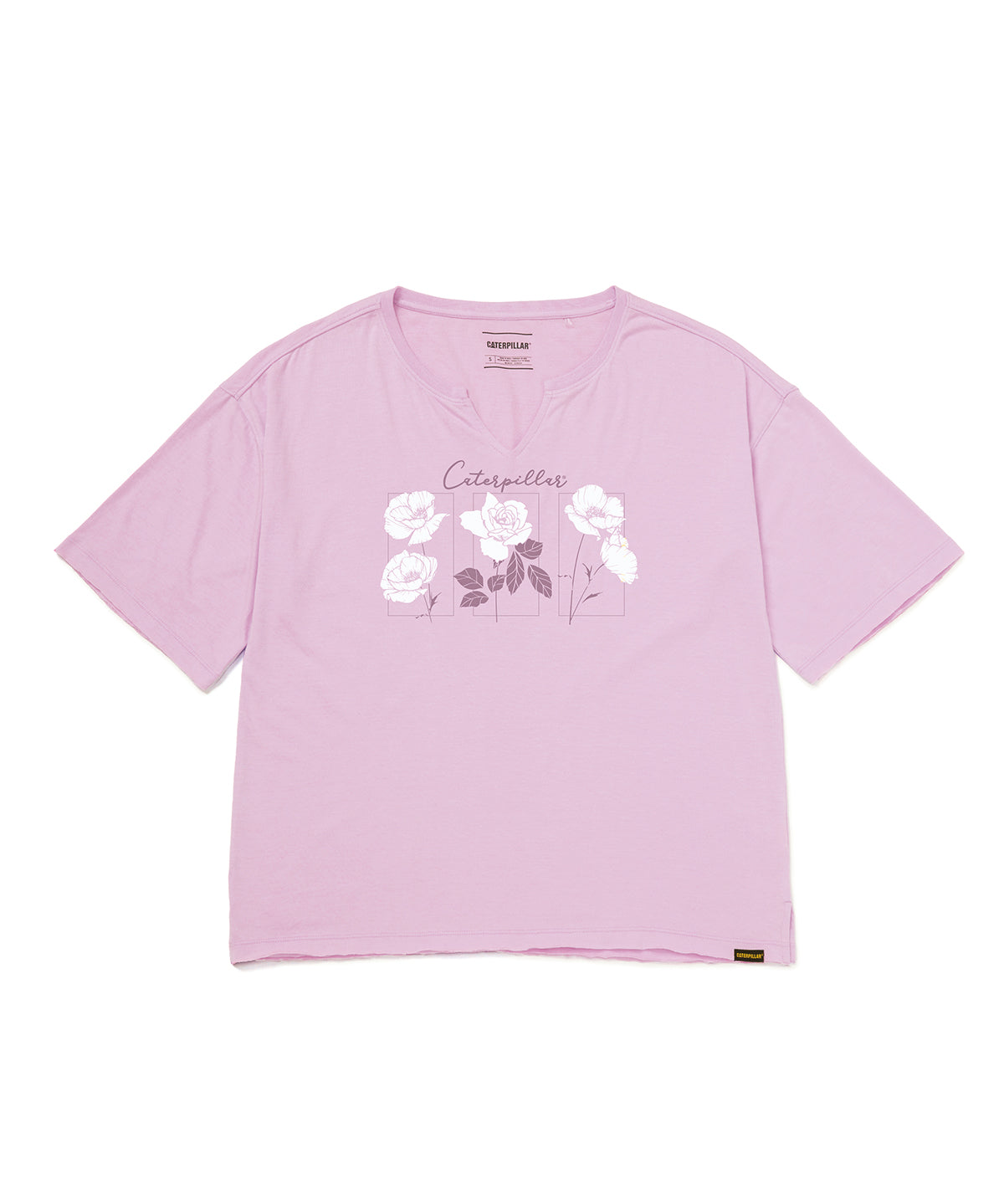 Polera Manga corta Casual Mujer NOTCH NECK NOVELTY TEE 1 Rosado CAT