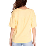 Polera Manga corta Casual Mujer NOTCH NECK NOVELTY TEE 1 Amarillo CAT
