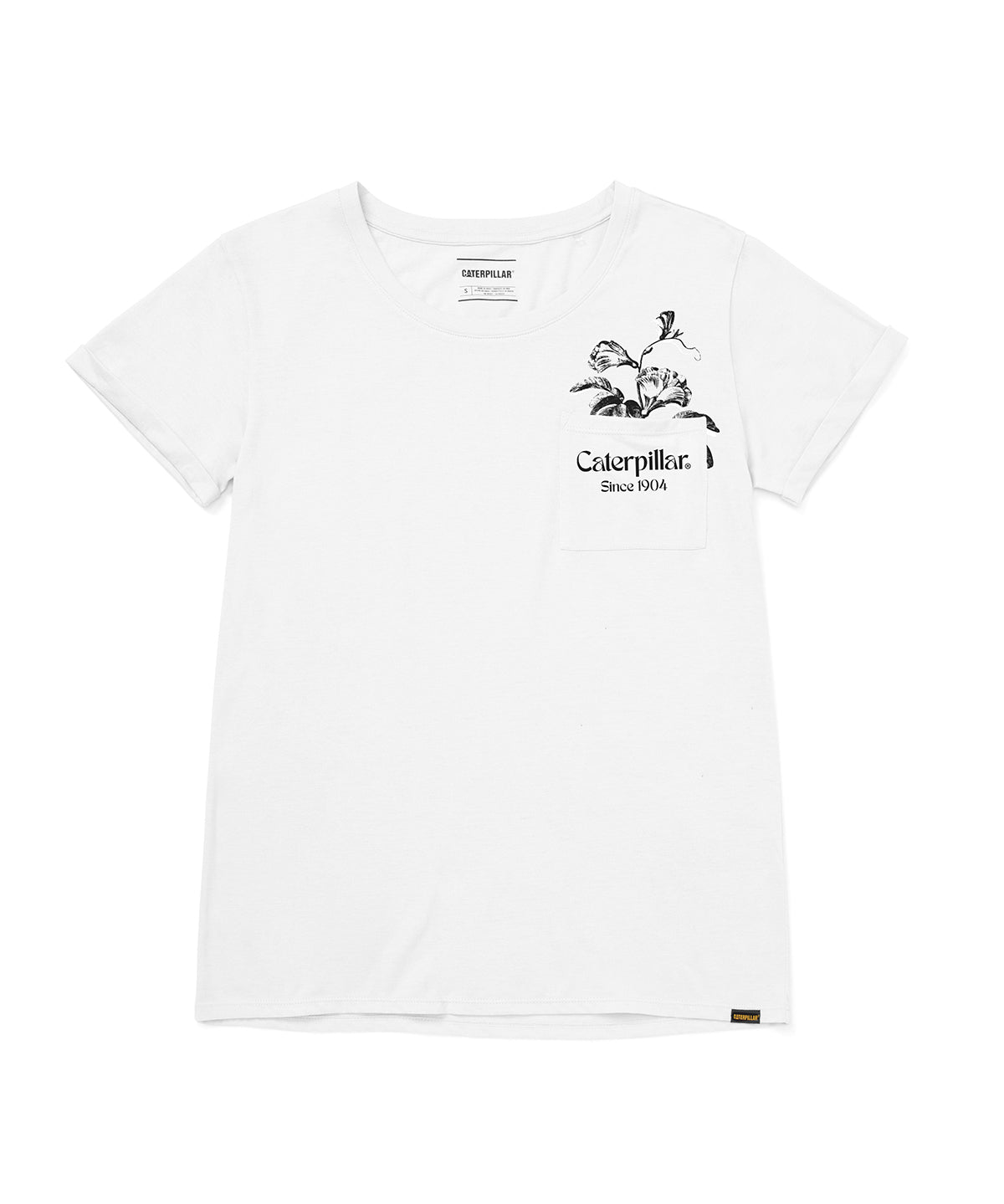 Polera Manga corta Casual Mujer NOVELTY POCKET TEE 1 Blanco CAT