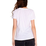 Polera Manga corta Casual Mujer CREW GRAPHIC TEE 2 Blanco CAT