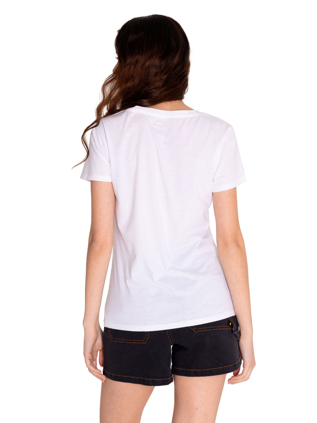 Polera Manga corta Casual Mujer CREW GRAPHIC TEE 2 Blanco CAT