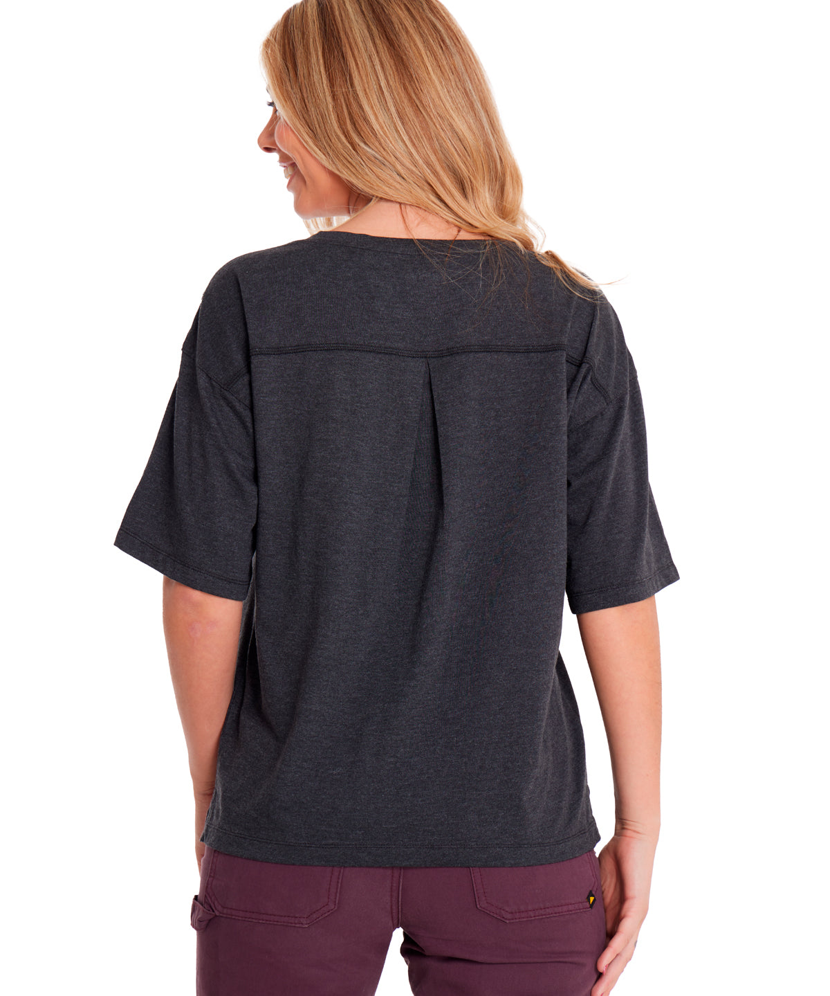 Polera Manga corta Casual Mujer NOTCH NECK NOVELTY TEE 2 Negro CAT