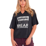 Polera Manga corta Casual Mujer NOTCH NECK NOVELTY TEE 2 Negro CAT