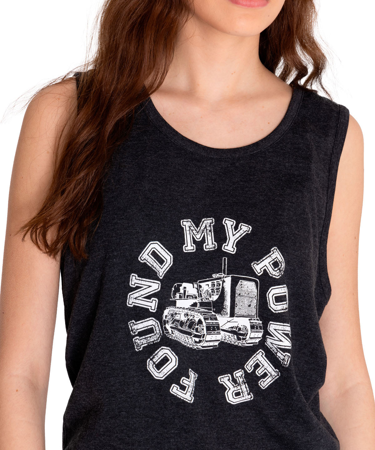 Polera Sin manga Casual Mujer GRAPHIC TANK 1 Negro CAT