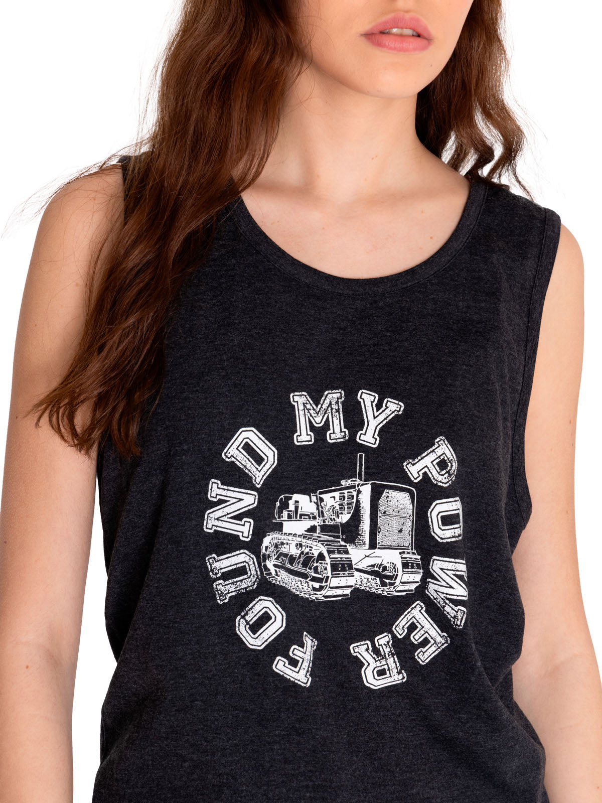 Polera Sin manga Casual Mujer GRAPHIC TANK 1 Negro CAT