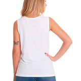 Polera Sin manga Casual Mujer GRAPHIC TANK 1 Blanco CAT