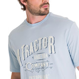 Polera Manga Corta Casual Hombre HISTORIC TRADITIONS GRAPHIC TEE Azul Claro Cat