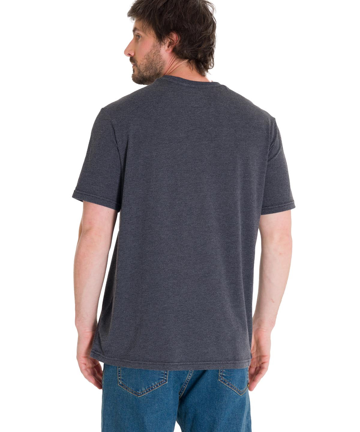 Polera Manga Corta Casual Hombre HISTORIC TRADITIONS GRAPHIC TEE Gris Oscura Cat