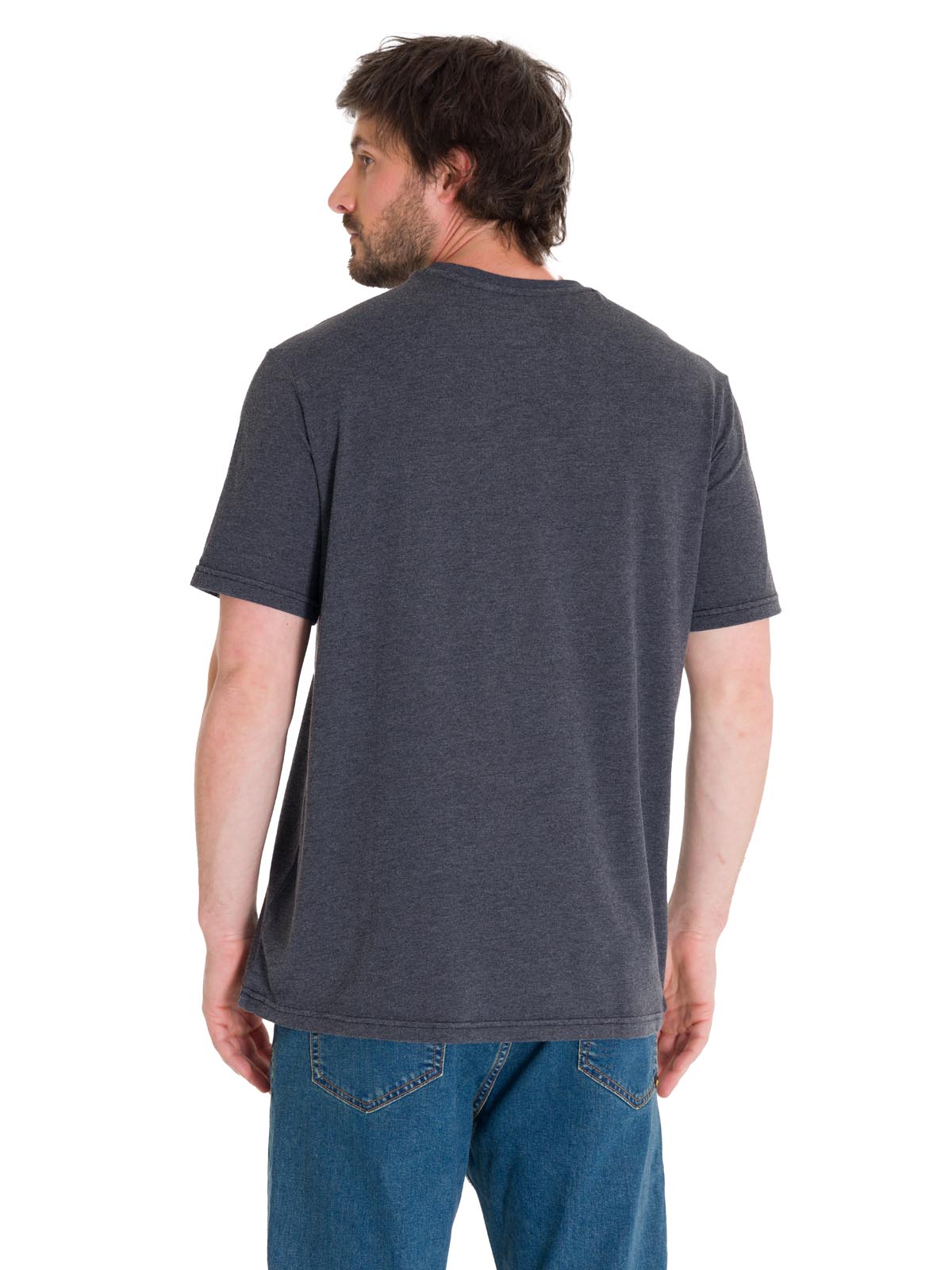 Polera Manga Corta Casual Hombre HISTORIC TRADITIONS GRAPHIC TEE Gris Oscura Cat