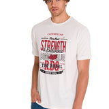 Polera Manga Corta Casual Hombre HISTORIC TRADITIONS GRAPHIC TEE Blanca Cat