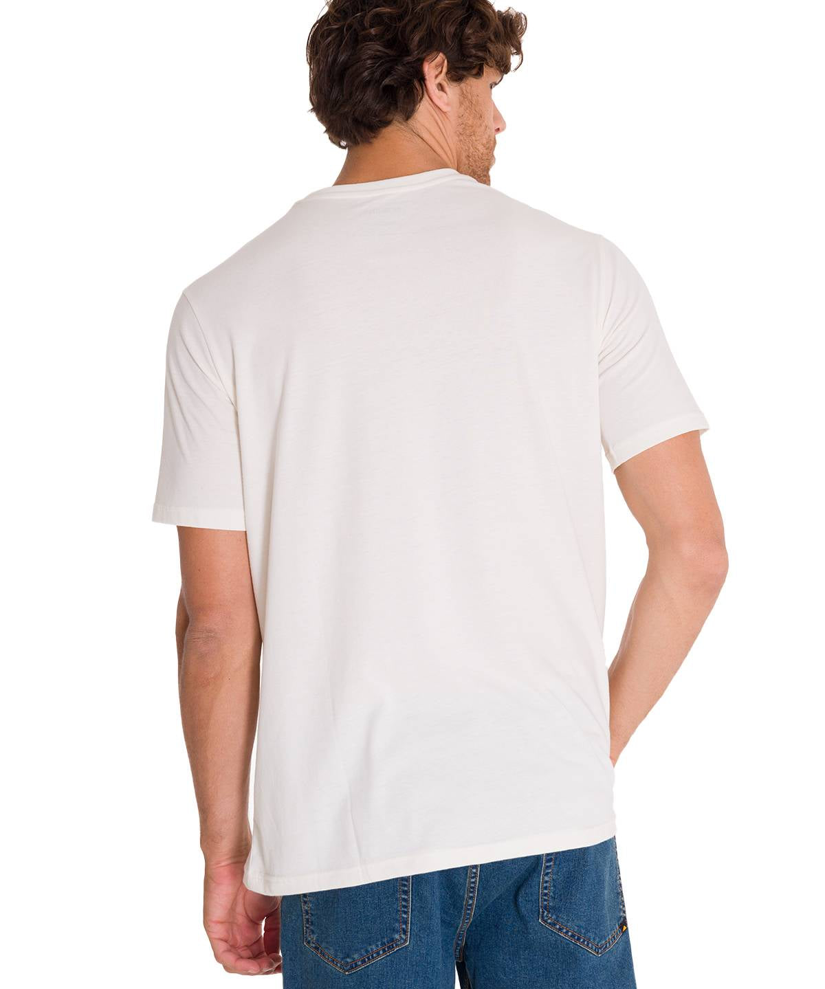 Polera Manga Corta Casual Hombre HISTORIC TRADITIONS GRAPHIC TEE Blanca Cat