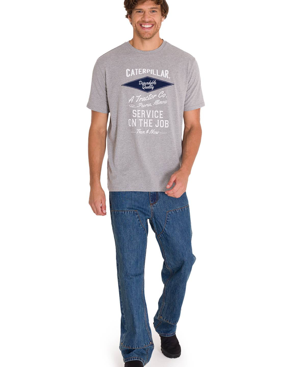 Polera Manga Corta Casual Hombre HISTORIC TRADITIONS GRAPHIC TEE Gris Cat