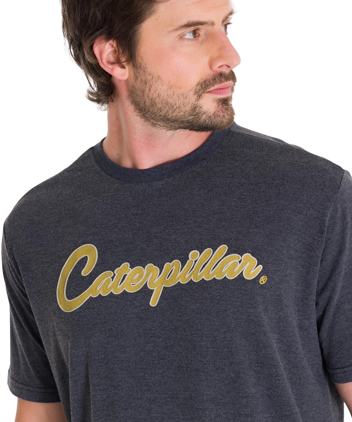 Polera Manga Corta Casual Hombre HISTORIC TRADITIONS GRAPHIC TEE Gris Oscuro Cat