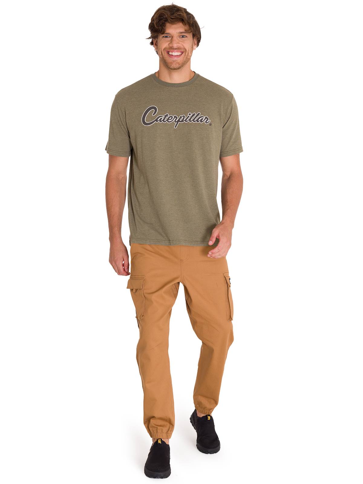 Polera Manga Corta Casual Hombre HISTORIC TRADITIONS GRAPHIC TEE Oliva Cat