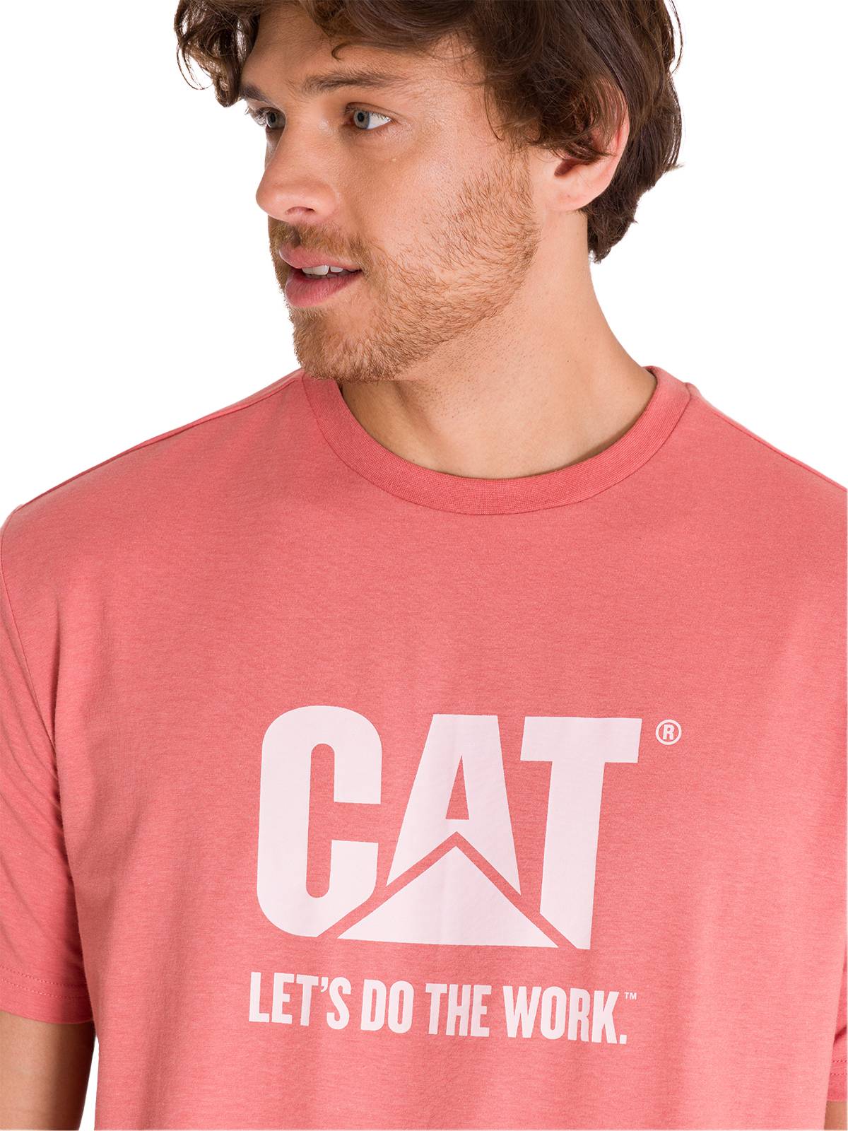 Polera Manga Corta Casual Unisex DO THE WORK GRAPHIC TEE Rosada Cat