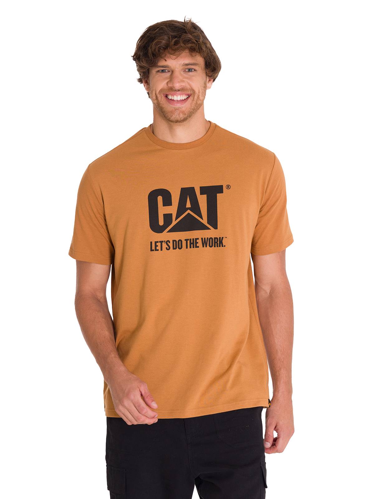 Polera Manga Corta Unisex Hombre DO THE WORK GRAPHIC TEE Café Cat