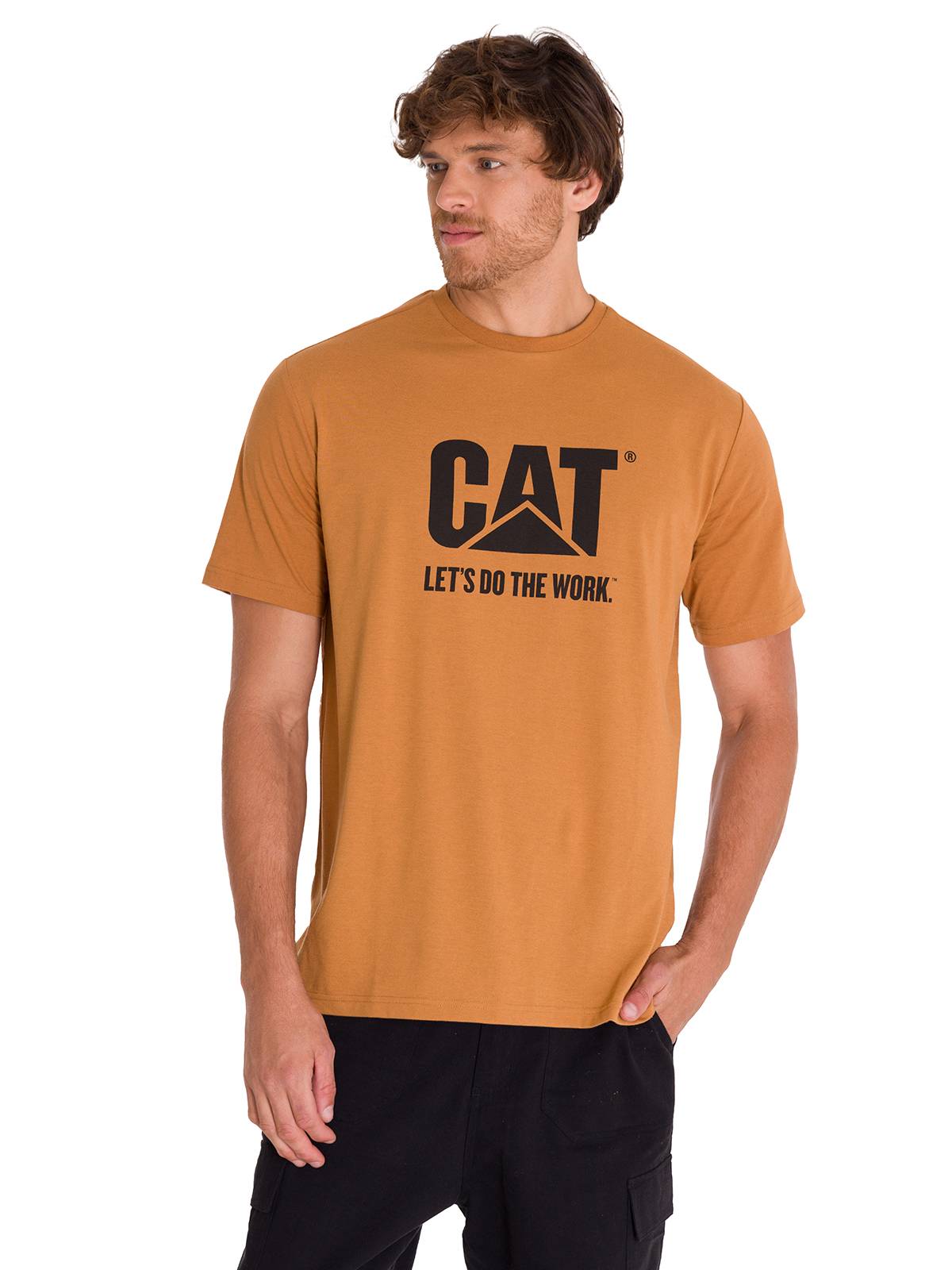 Polera Manga Corta Unisex Hombre DO THE WORK GRAPHIC TEE Café Cat